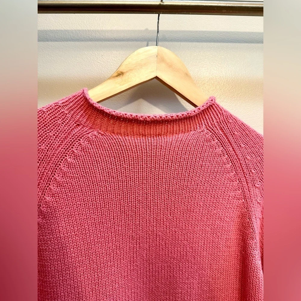 Real Clothes 75% Silk 25% Cashmere Pink Knit Sweater XL Lightweight Luxury